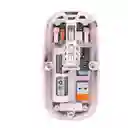 Mouse Doble Conexion Seisa Transparente / Bluetooth + Recpetor (rosado Y Naranja)