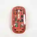Mouse Doble Conexion Seisa Transparente / Bluetooth + Recpetor (rosado Y Naranja)