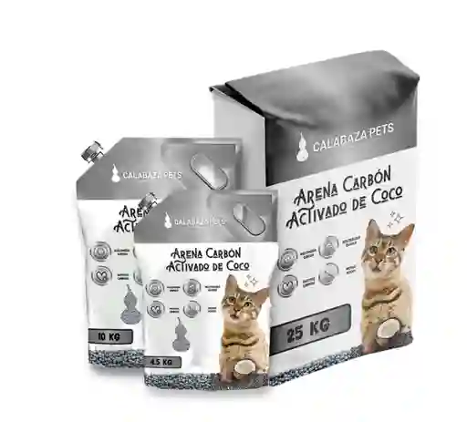 Arena Calabaza Pets Con Carbón Activado De Coco 4.5 Kg