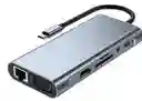 Adaptador Hub 4k 11 En 1 Usb-c Multipuertos