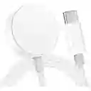 Cable Cargador Apple Watch Magnético Usb-c 1.0 Metro Blanco