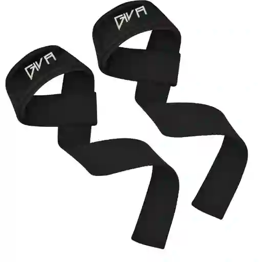 Straps Correas Levantamiento Pesas Gym Gimnasio Set X2 Color Negro