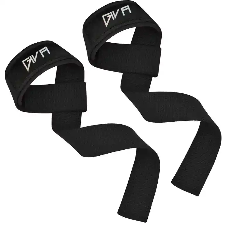 Straps Correas Levantamiento Pesas Gym Gimnasio Set X2 Color Negro