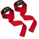 Straps Correas Levantamiento Pesas Gym Gimnasio Set X2 Color Rojo
