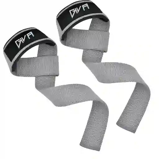 Straps Correas Levantamiento Pesas Gym Gimnasio Set X2 Color Gris