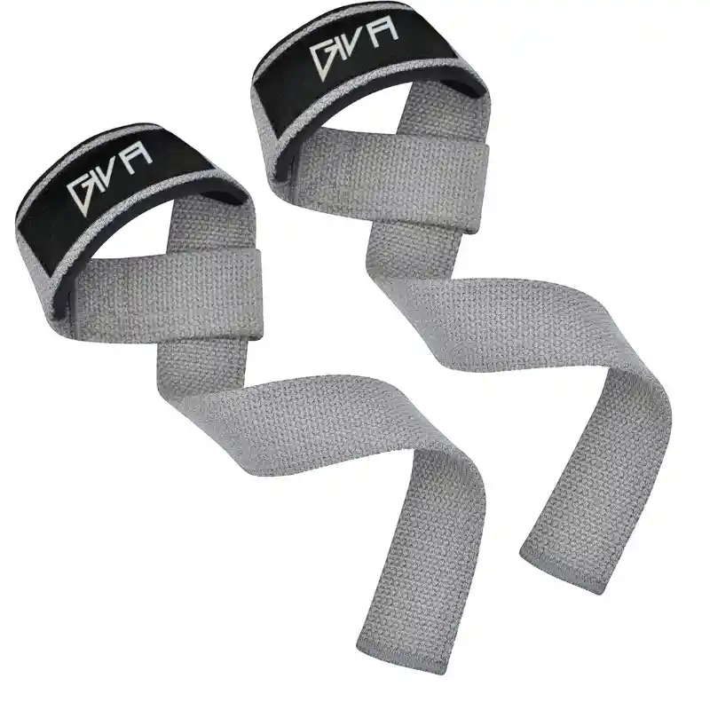 Straps Correas Levantamiento Pesas Gym Gimnasio Set X2 Color Gris