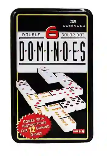 Juego De Domino Pequeño Caja Metalica 28 Fichas