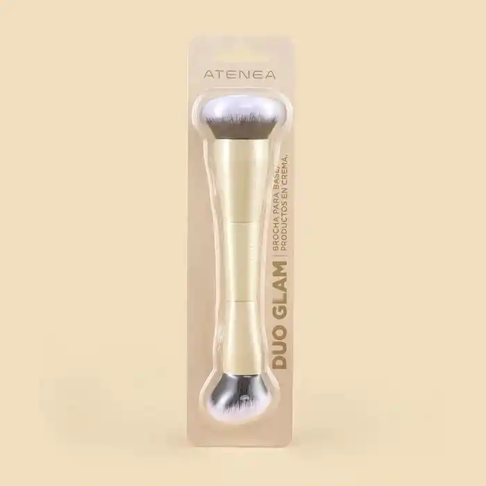 Atenea Duo Glam Brocha Para Base Y Productos En Crema
