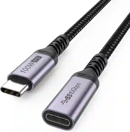 Cable Extension Usb Tipo C Macho Hembra 3m Carga Datos Video