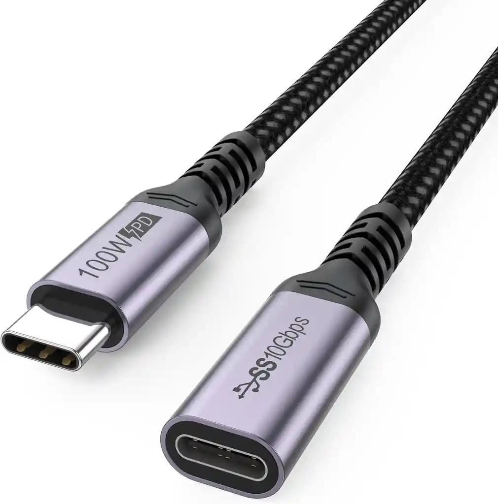 Cable Extension Usb Tipo C Macho Hembra 3m Carga Datos Video