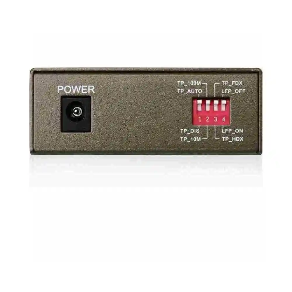 Convertidor De Fibra Sc Monomodo De 10 / 100mbps Rj45 Mc112cs