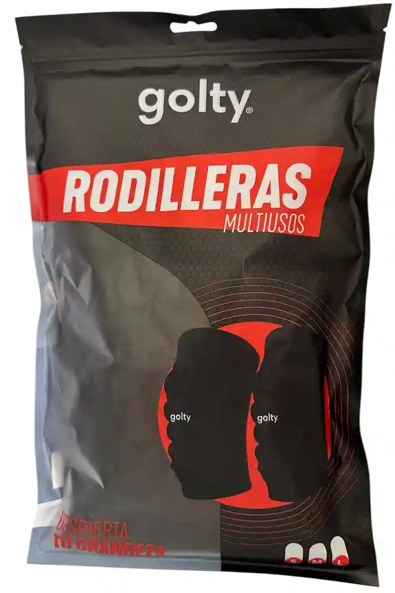 Rodillera Golty Termoformada Deportivas - T710031/ Negro - Talla: M