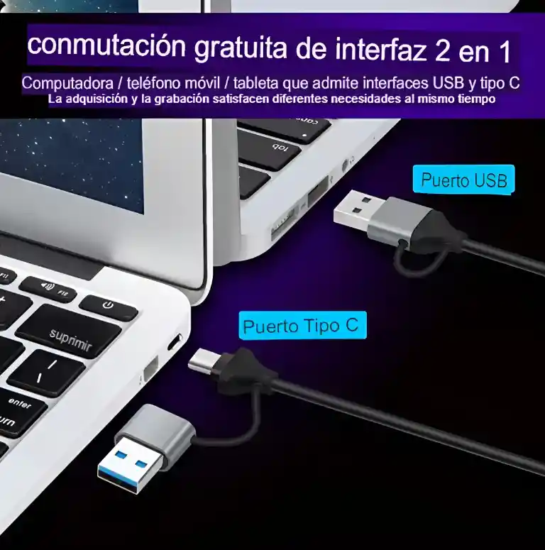 Tarjeta De Captura Video Hdmi Dual 4k 30hz@1080p Usb C/usb