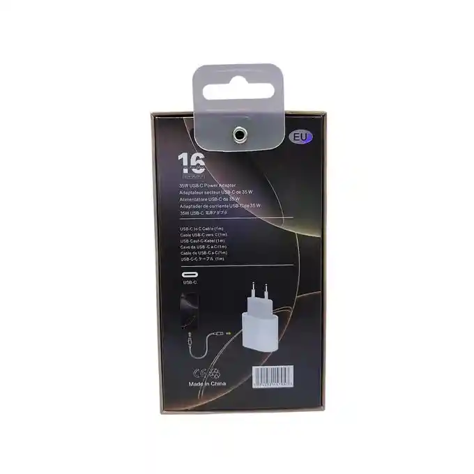 Cargador Iphone 16 Pro Max De 35w Carga Rápida