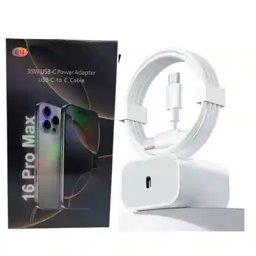 Cargador Iphone 16 Pro Max De 35w Carga Rápida