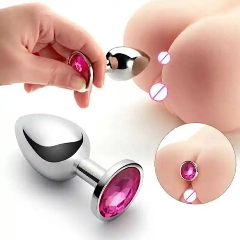 Plug Anal Acostumbrador Talla M Joya Anal Mediano Acero Inoxidable