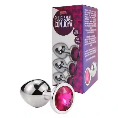 Plug Anal Acostumbrador Talla M Joya Anal Mediano Acero Inoxidable