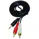 Cable 2x1 Auxiliar Audio 5 Metros 3.5mm Auxiliar