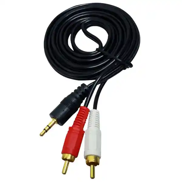 Cable 2x1 Auxiliar Audio 5 Metros 3.5mm Auxiliar