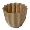 Matera Plástica Dorada Ondulada
