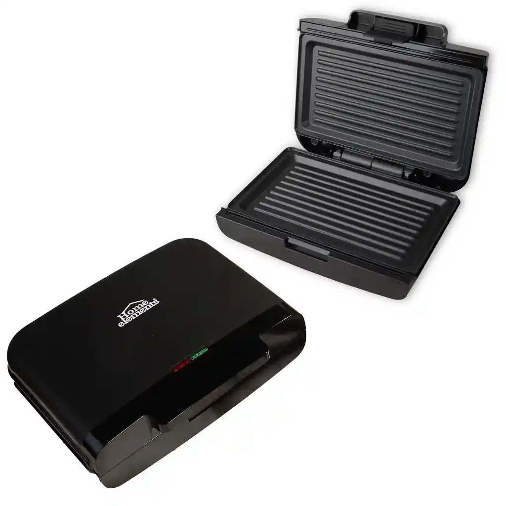Sanduchera Eléctrica Grill Home Elements 299901027 Negro