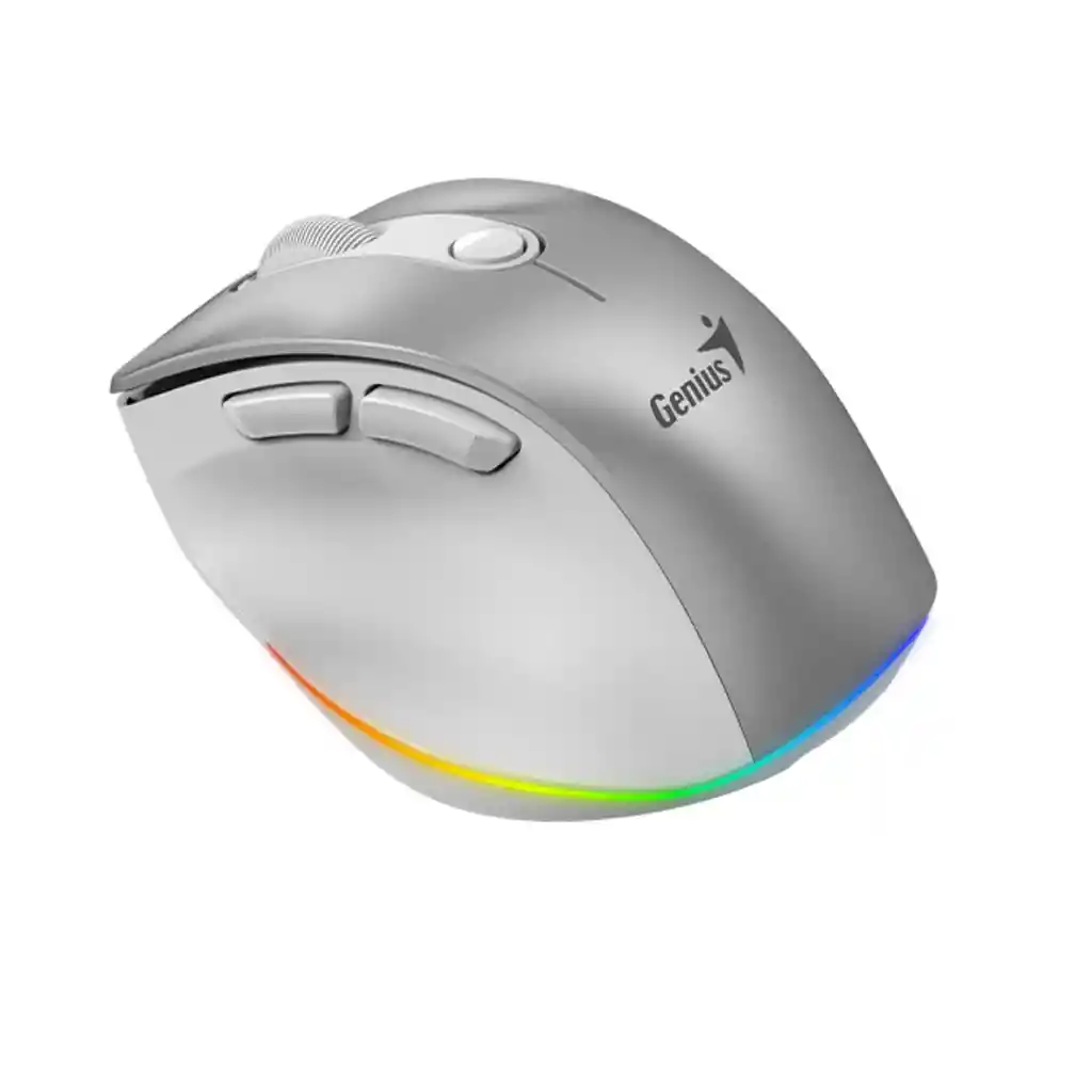 Mouse Inalámbrico Genius Ergo 9000s Pro Plateado