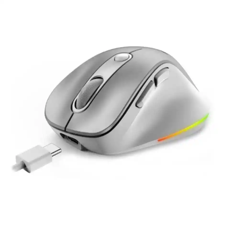 Mouse Inalámbrico Genius Ergo 9000s Pro Plateado
