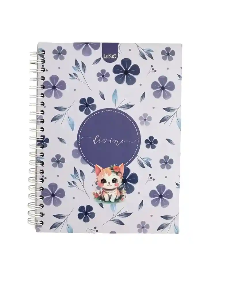 Cuaderno 5 Materias Cuadriculado De Mujer Lukis