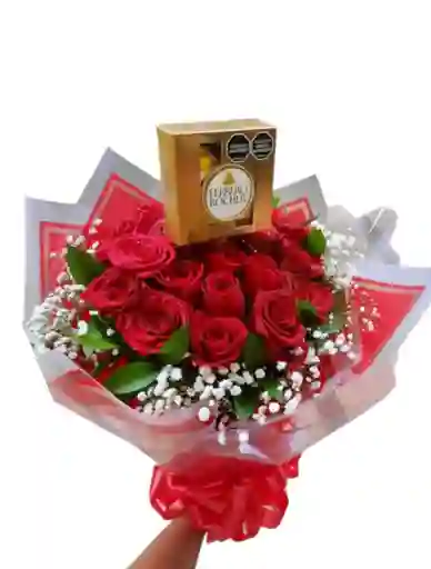 Bouquet De 24 Rosas Ferrero
