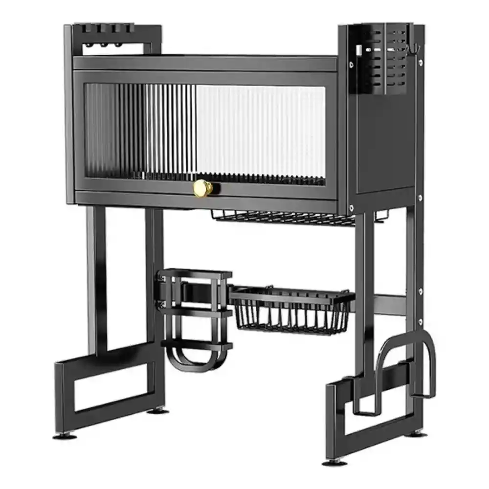 Escurridor De Loza Organizador De Platos Gabinete Tapa 65cm