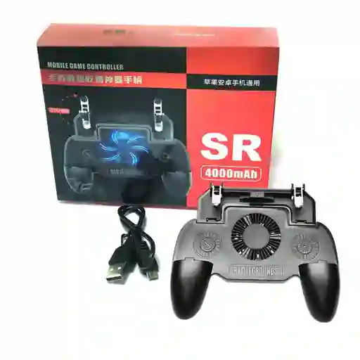 Control Gamepad Joystick Gamer Sr 2000mah Ventilador Con Gatillos