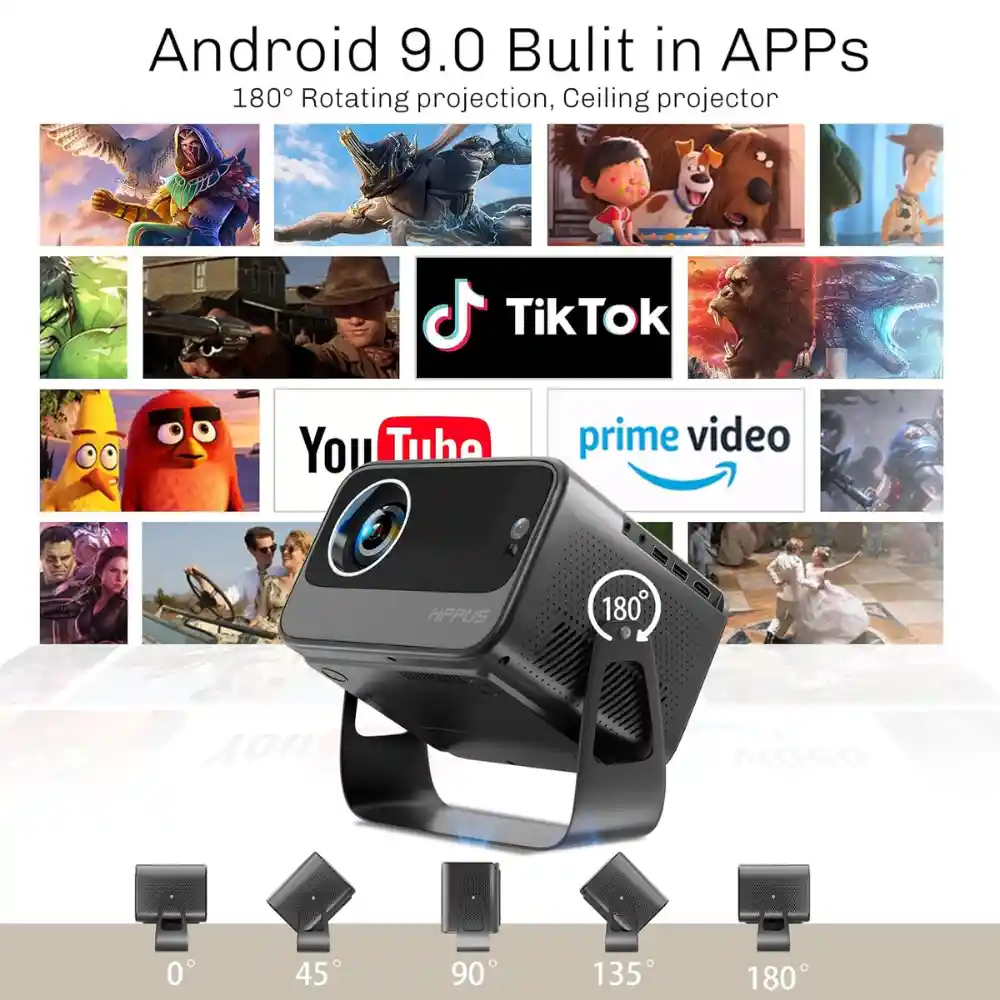 Proyector Inteligente Hippus Wifi 1080 4k Auto Keystone M11
