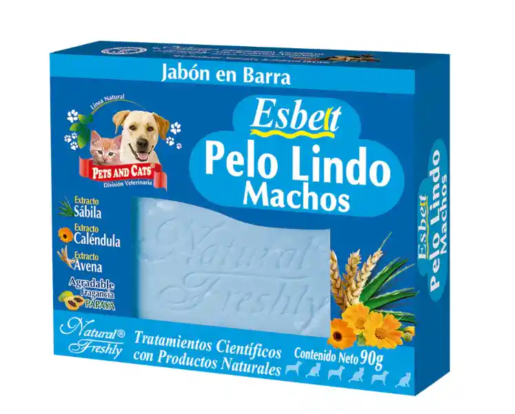 Jabón Esbelt Pelo Lindo Machos X 90g