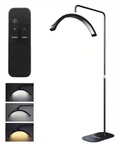 Lampara Media Luna Luz Led Profesional Para Estetica Con Base De Piso
