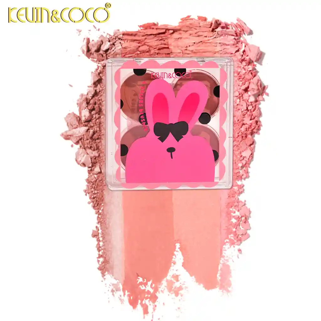 Rubor En Polvo X4 Tonos Kevincoco Ref Kc246304