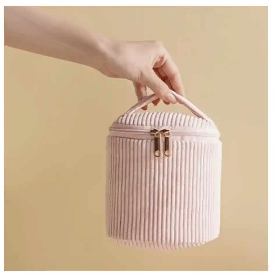 Cosmetiquera Bolso Organizador De Cosmeticos Grande Suave