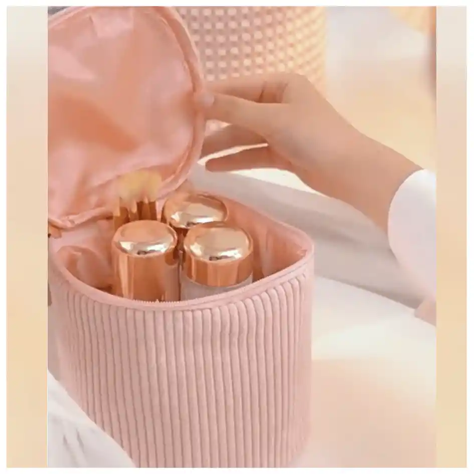 Cosmetiquera Bolso Organizador De Cosmeticos Grande Suave