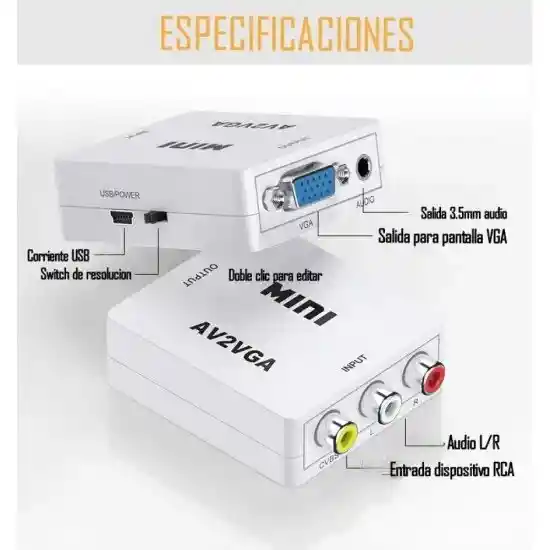 Convertidor Rca Vga