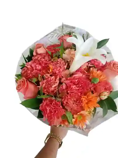 Boquets Claveles Margaritas Lirios