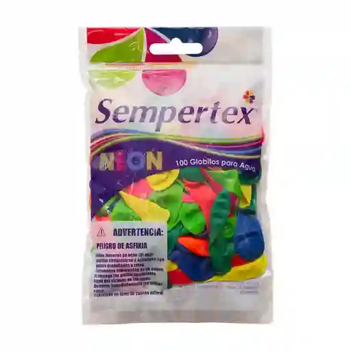 Globos Bombas Fiesta Neon X100 Globitos Para Agua Pop Serie Sempertex