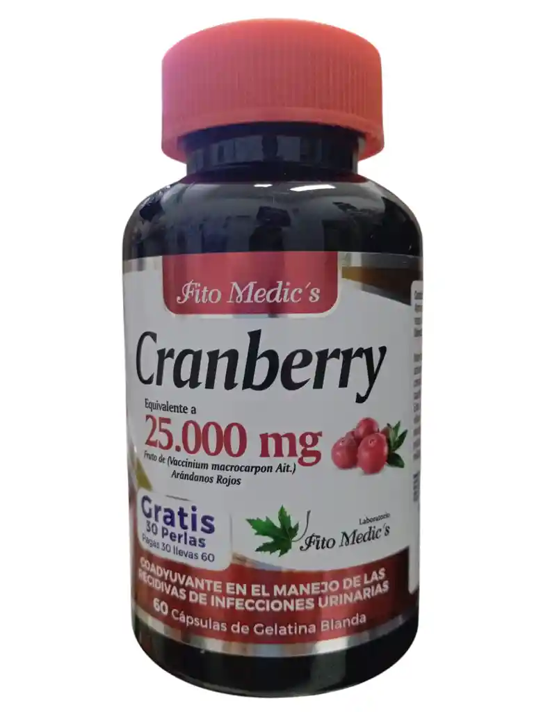 Cranberry 25000mg X 60 Capsulas Blandas Fito