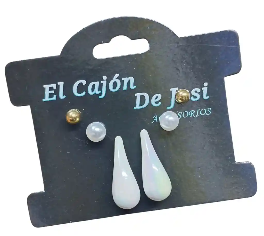 Aretes Para Mujer Set X3 Pares Aretes De Moda