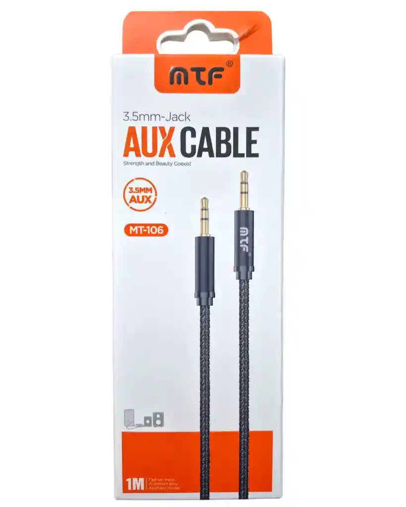 Cable Auxiliar 1x1 Full Calidad 1 Metro Trenzado