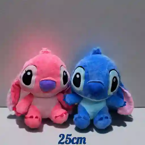 Peluche Pareja Stitch Y Angela 25cm D-25