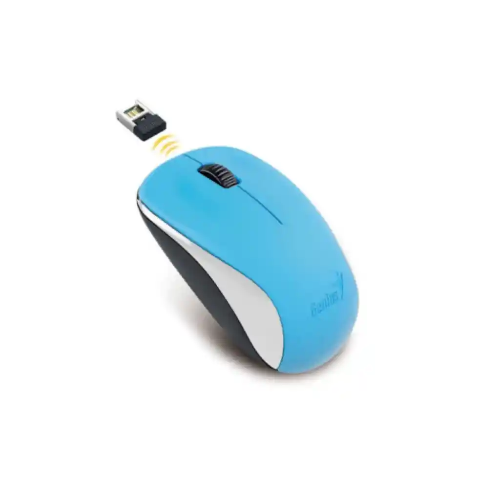 Mouse Inalámbrico Genius 2.4 Ghz Blueeye Batería Aa - Azul