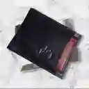 Billetera Hombre Velez Cuero Genuino De Alta Calidad Color Negra Con Rojo - Tarjetero Independiente - Grabado
