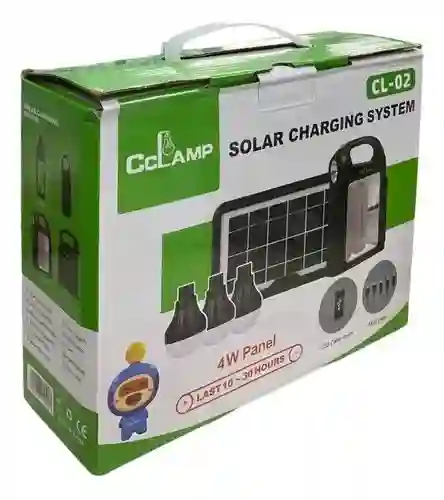 Lampara Solar Exterior Cl-02 Kit Panel Solar Multifuncional