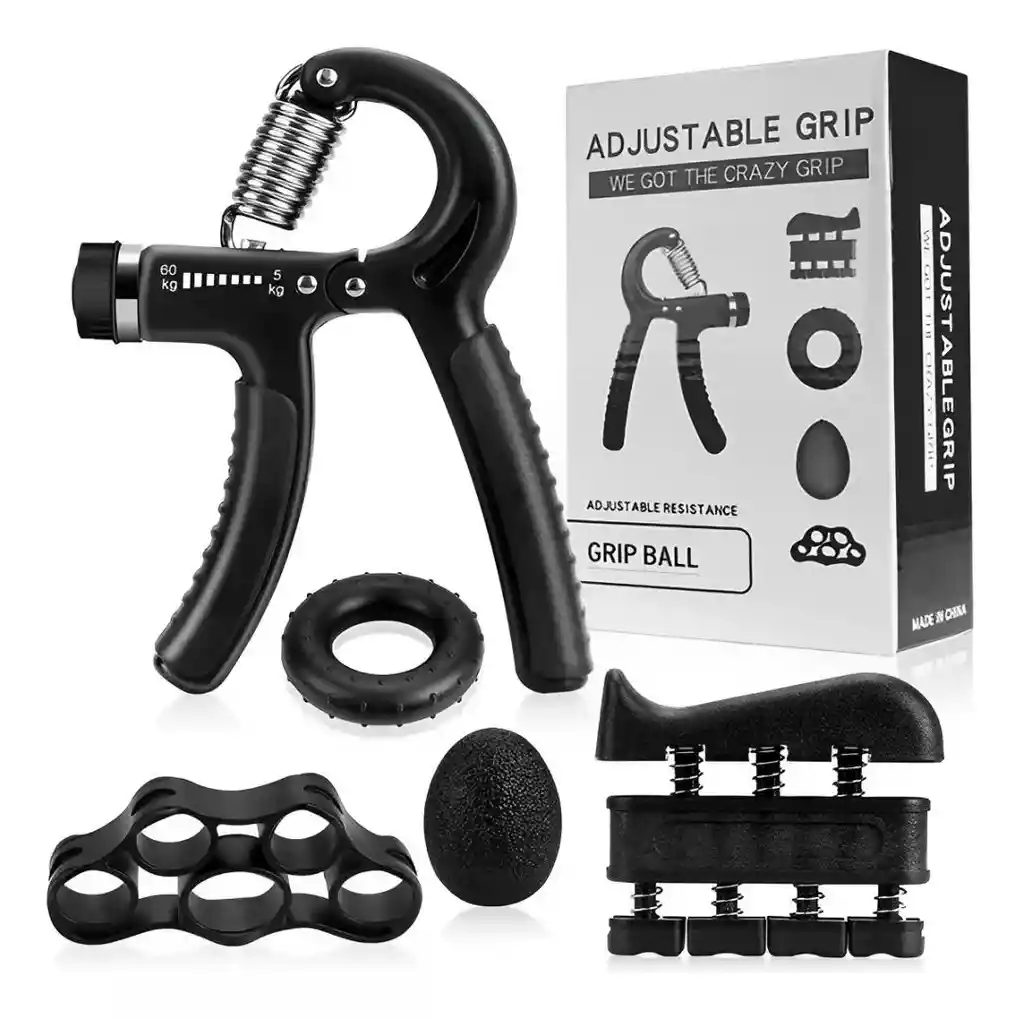 Kit De Ejercicios Hand Grip Para Fisioterapia Con Dedos, Manos Y Muñecas De 5 Piezas