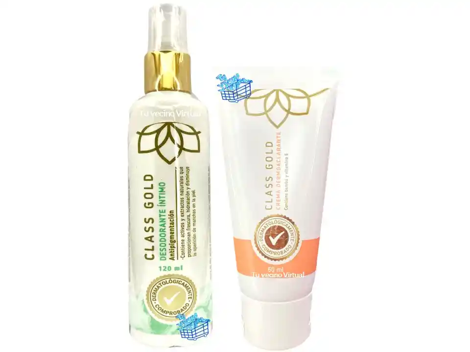 Crema Dermoaclarante 60 Ml Mas Desodorante Intimo Class Gold