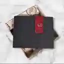 Billetera Hombre Velez Cuero Genuino De Alta Calidad Color Azul Oscuro - Grabado
